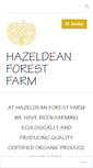 Mobile Screenshot of hazeldeanforestfarm.com